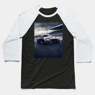 black bmw m6 on a race track Baseball T-Shirt